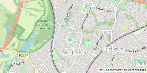 Map of Horsham