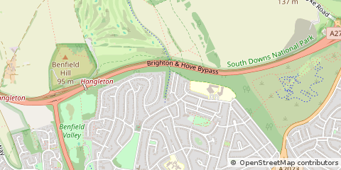 Map of Hove, East Sussex