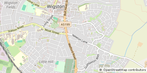 Map of Wigston