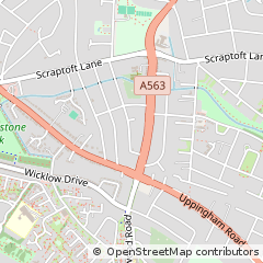 Map of Leicester