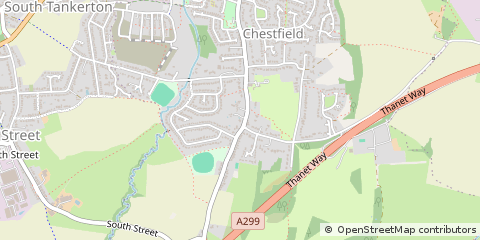 Map of Chesfield, Kent