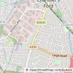 Map of Eastleigh, Hampshire
