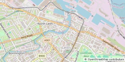 Map of Leith, Edinburgh
