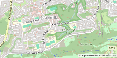 Map of Glasgow, Lanarkshire