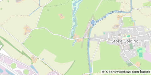 Map of Nuneaton, Warwickshire