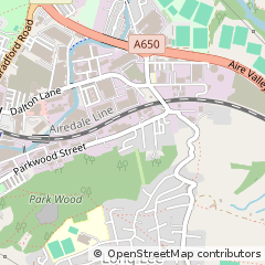 Map of Keighley, West Yorkshire