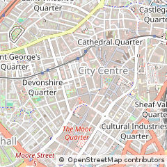 Map of Sheffield