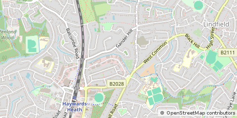 Map of Haywards Heath