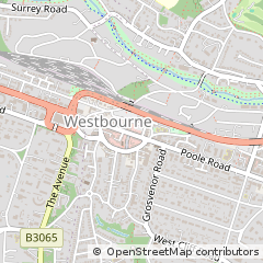 Map of Bournemouth, Dorset