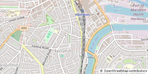 Map of Aberdeen
