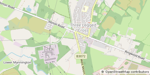 Map of Wimborne, Dorset