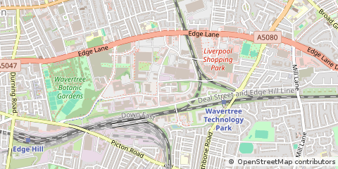 Map of Liverpool, Merseyside