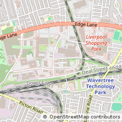 Map of Liverpool, Merseyside