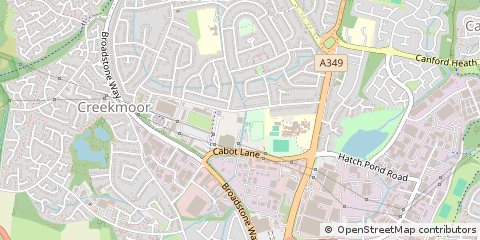 Map of Poole, Dorset