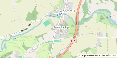 Map of NR Ware, Herts