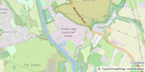 Map of Tamworth, Staffordshire