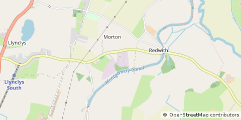 Map of Oswestry, Shropshire