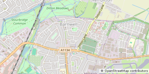 Map of Cambridge, Cambridgeshire