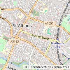 Map of ST. Albans, Hertfordshire