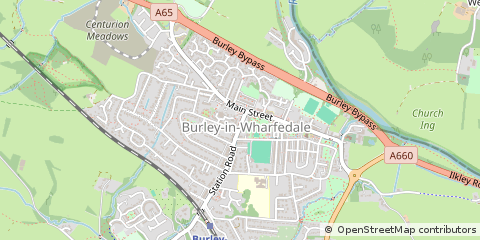 Map of Ilkley, West Yorkshire