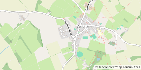 Map of Weston, Hertfordshire