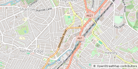Map of Sheffield