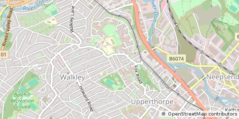 Map of Sheffield