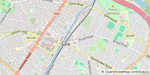 Map of Sale, Cheshire