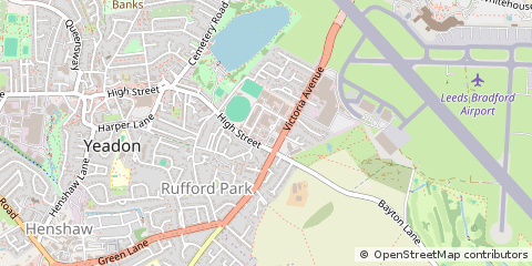 Map of Leeds, West Yorkshire