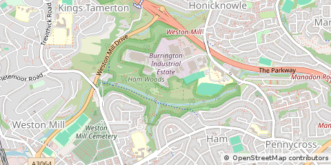 Map of Plymouth, Devon