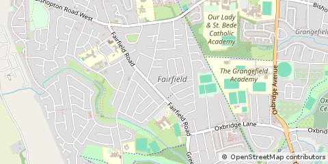 Map of Stockton-on-Tees, Cleveland