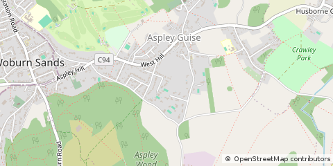 Map of Milton Keynes, Bedfordshire