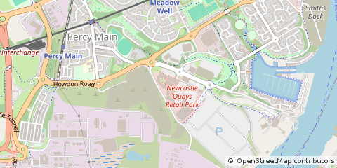 Map of North Shields, Tyne and Wear