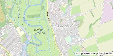 Map of Christchurch, Dorset