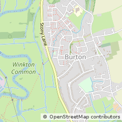 Map of Christchurch, Dorset