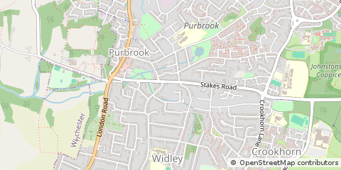 Map of Waterlooville, Hampshire