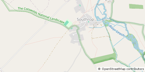 Map of Lechlade, Hertfordshire