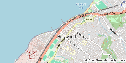 Map of Holywood, County Down