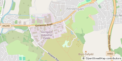Map of Swansea