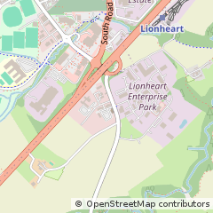 Map of Alnwick, Northumberland