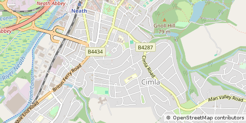 Map of Neath