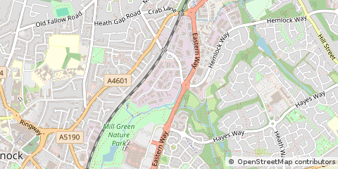 Map of Cannock, Staffordshire
