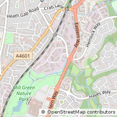 Map of Cannock, Staffordshire