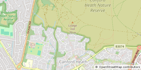 Map of Poole, Dorset
