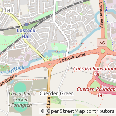 Map of Lostock Hall, Preston