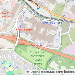 Map of Gateshead