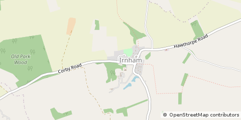 Map of Grantham, Lincolnshire