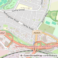 Map of Derby, Derbyshire