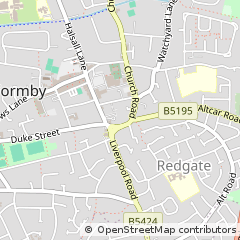 Map of Formby, Merseyside