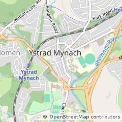 Map of Ystrad Mynach
